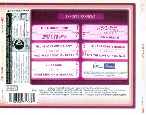 Joss Stone : The Soul Sessions (CD, Album, Copy Prot., RE)