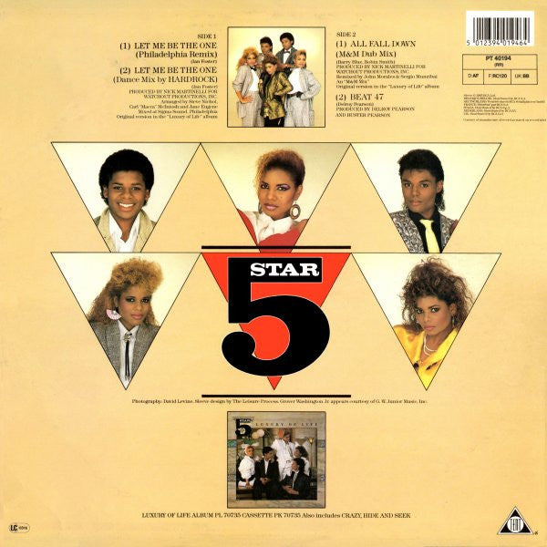 Five Star : Let Me Be The One (12", Single)