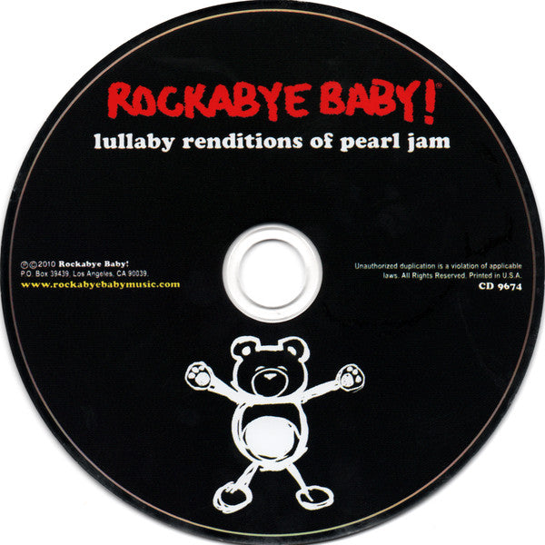 Jeffrey Miner : Rockabye Baby! Lullaby Renditions Of Pearl Jam (CD, Album)