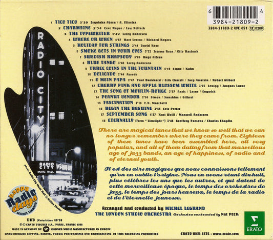 Michel Legrand : Happy Radio Days (CD, Album)