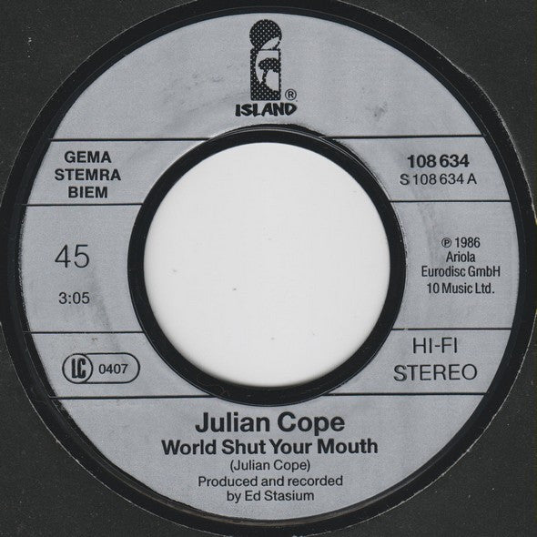 Julian Cope : World Shut Your Mouth (7", Single)