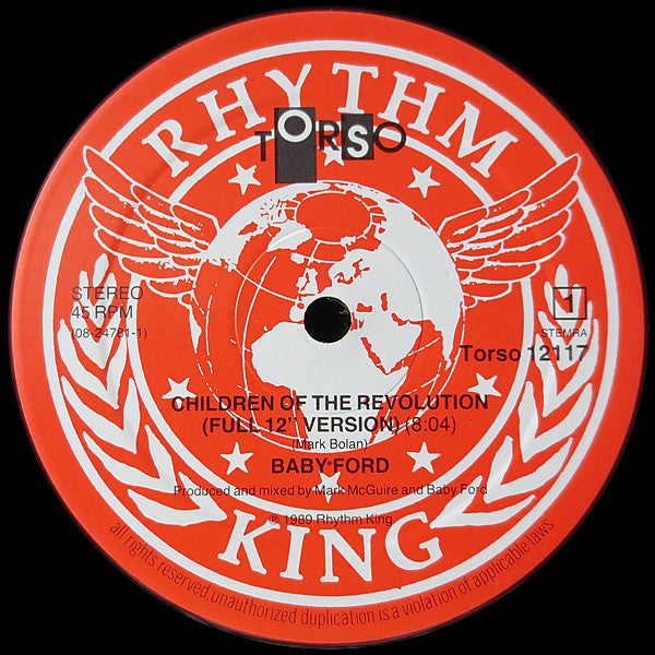 Baby Ford : Children Of The Revolution (12")