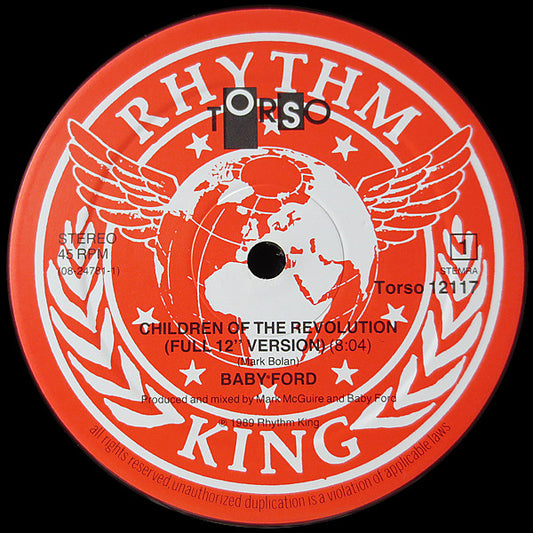 Baby Ford : Children Of The Revolution (12")