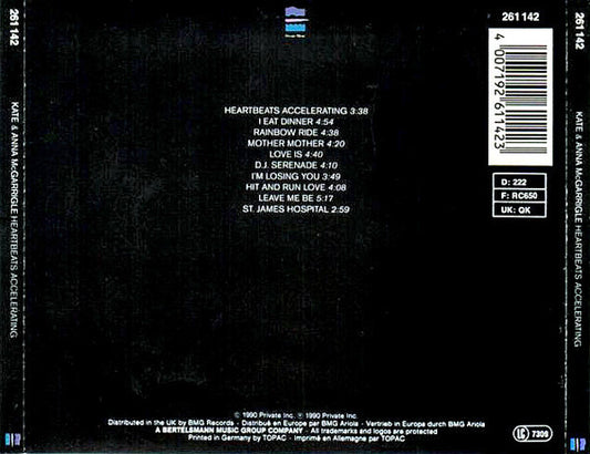 Kate & Anna McGarrigle : Heartbeats Accelerating (CD, Album)