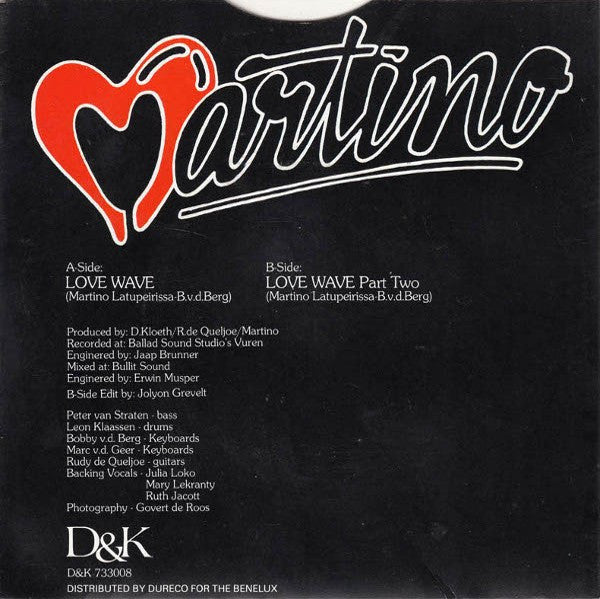 Martino (9) : Love Wave (7", Single)