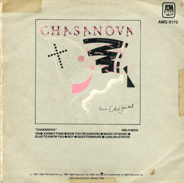 Chas Jankel : Questionnaire (7")