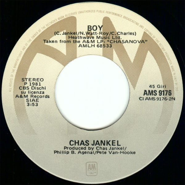 Chas Jankel : Questionnaire (7")