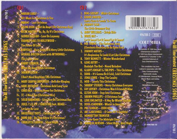 Various : The All Time Greatest Christmas Songs (2xCD, Comp)
