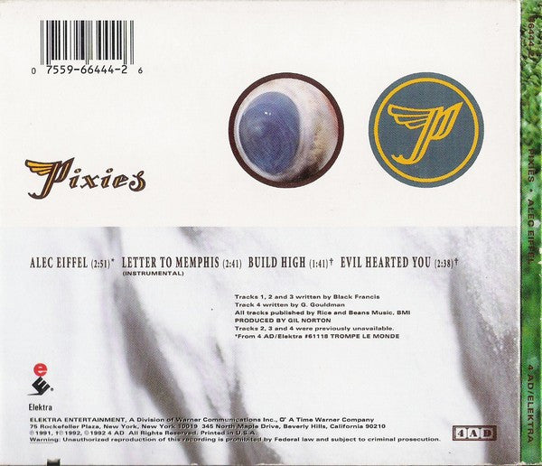 Pixies : Alec Eiffel (CD, Maxi, SRC)