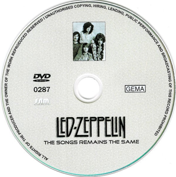 Led Zeppelin : The Song Remains The Same (DVD-V, PAL)