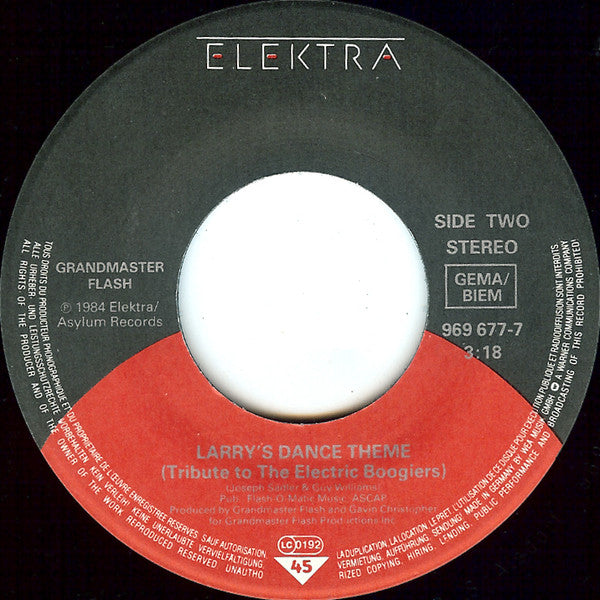 Grandmaster Flash : Sign Of The Times (7", Single)