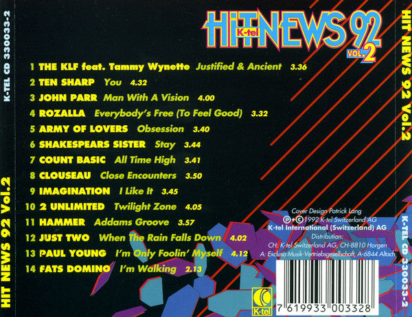 Various : Hit News 92 Vol. 2 (CD, Comp)