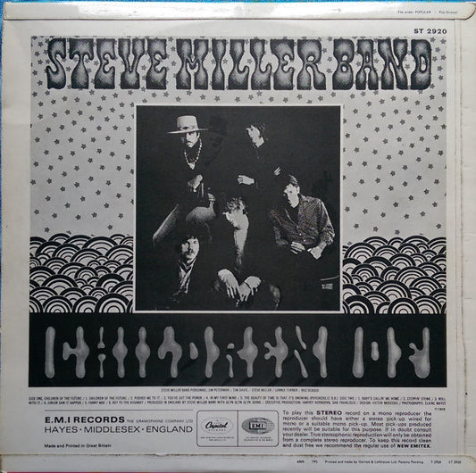 Steve Miller Band : Children Of The Future (LP, Album, RP)