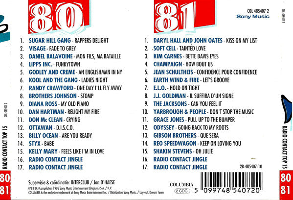 Various : Radio Contact Top 15 (80-81) (2xCD, Comp)