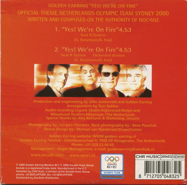 Golden Earring : Yes! We're On Fire (CD, Single)