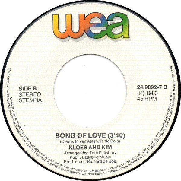 Kloes And Kim : I'm Gonna Make You Love Me / Song Of Love (7", Single)