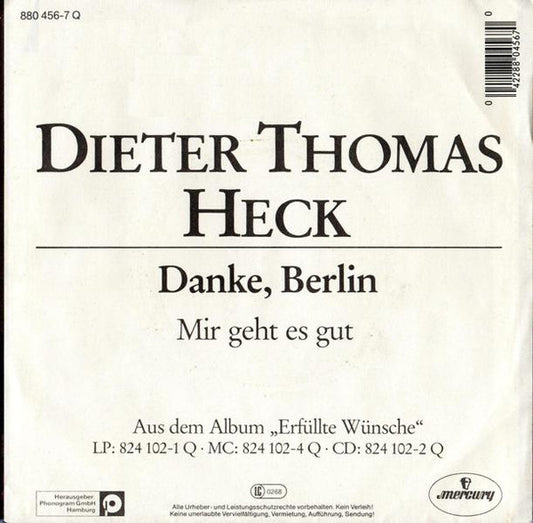 Dieter Thomas Heck : Danke, Berlin (7", Single)