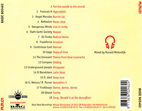 Ronald Molendijk : R.M.01 (CD, Mixed)
