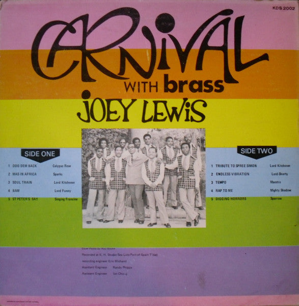 Joey Lewis, Organ And Orch.* : Carnival With Brass (LP, Album)