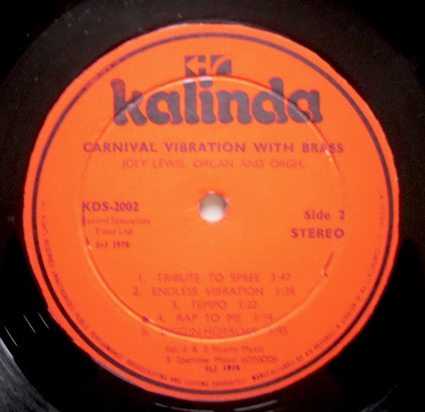 Joey Lewis, Organ And Orch.* : Carnival With Brass (LP, Album)