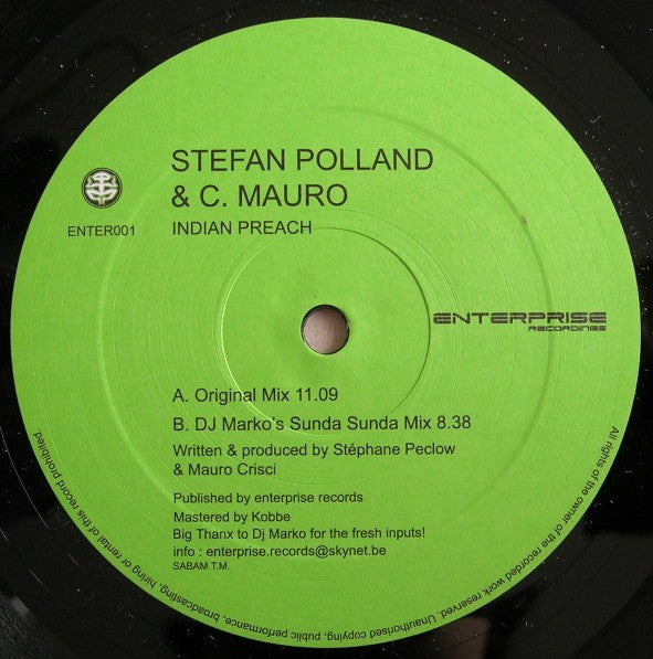 Stefan Polland & Crisci Mauro : Indian Preach (12")
