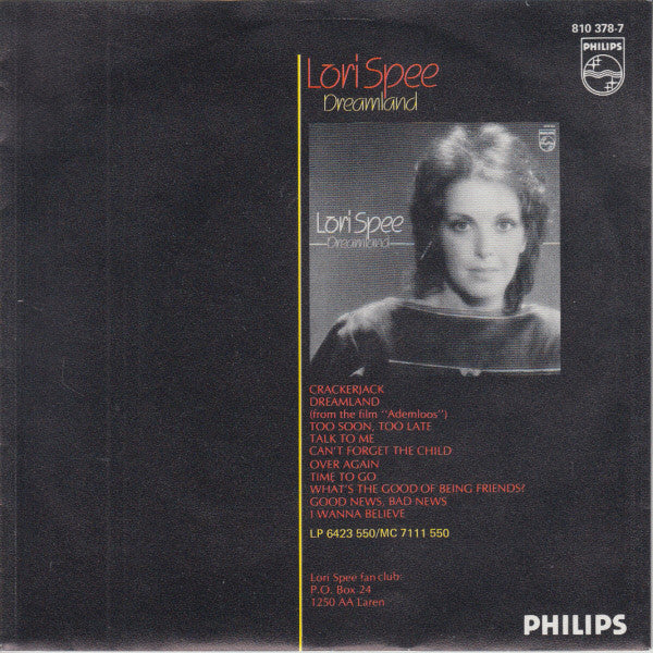 Lori Spee : Time To Go (7")
