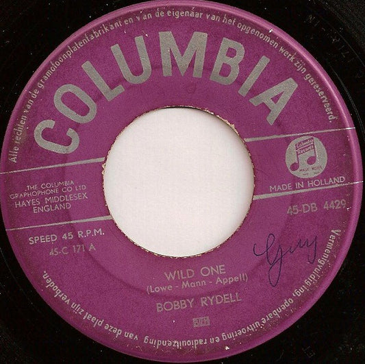 Bobby Rydell : Wild One (7", Single)