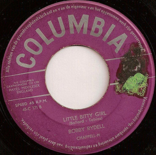 Bobby Rydell : Wild One (7", Single)