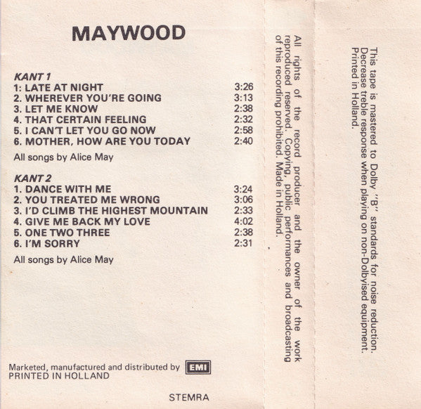 Maywood : Maywood (Cass, Album)