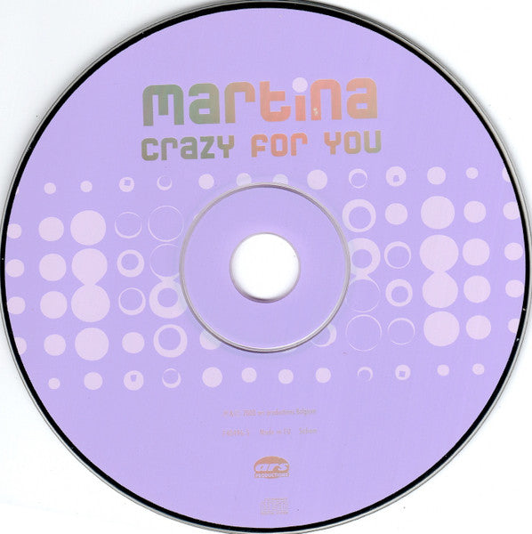 Martina (2) : Crazy For You (CD, Single)
