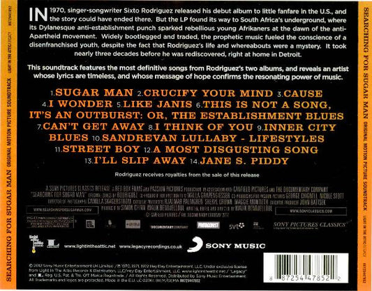 Sixto Rodriguez : Searching For Sugar Man (Original Motion Picture Soundtrack) (CD, Comp)