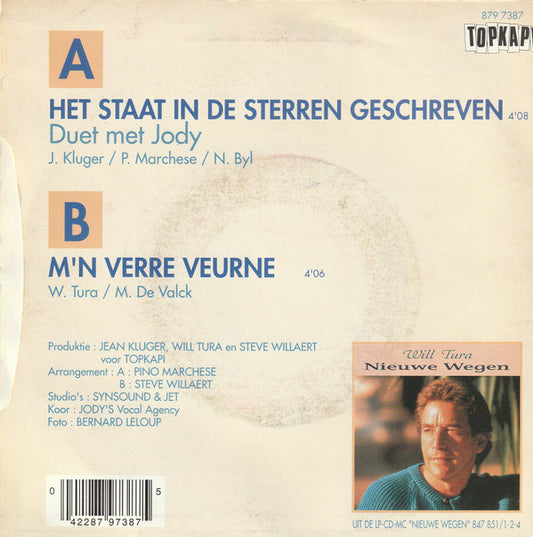 Will Tura Duet Met Jody Pijper : Het Staat In De Sterren Geschreven (7", Single)