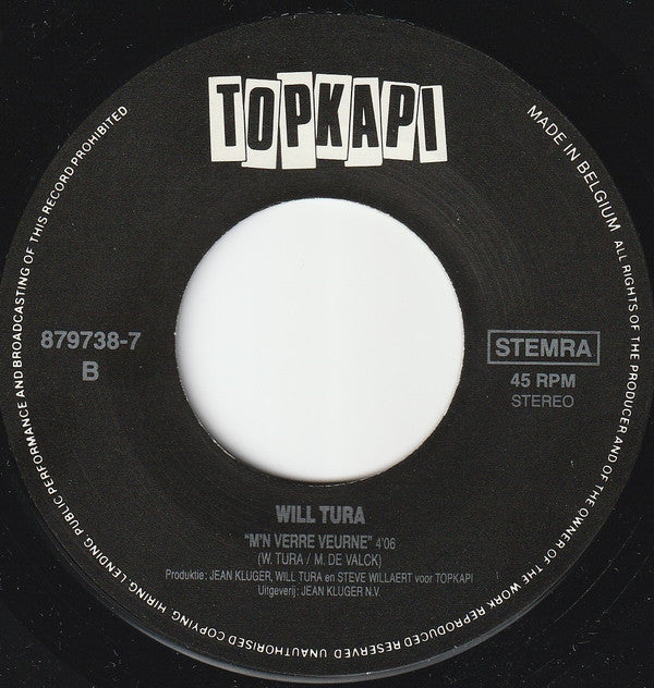 Will Tura Duet Met Jody Pijper : Het Staat In De Sterren Geschreven (7", Single)