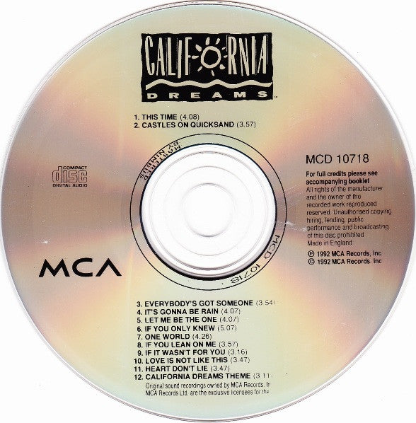 California Dreams (2) : California Dreams (CD, Album)