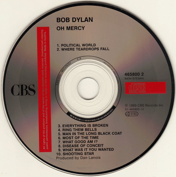 Bob Dylan : Oh Mercy (CD, Album)