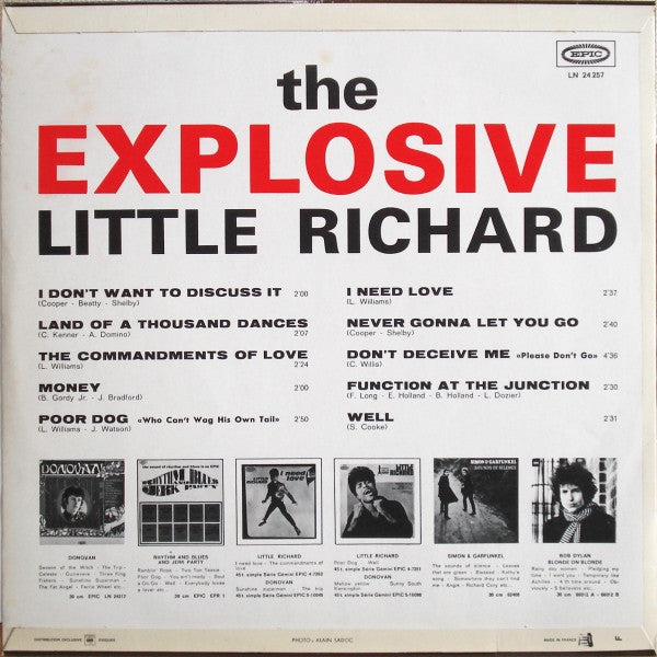 Little Richard : The Explosive Little Richard (LP, Album)