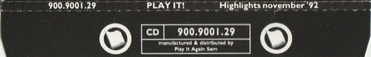 Various : Play It! - November 1992: 18 Highlights  (CD, Comp)
