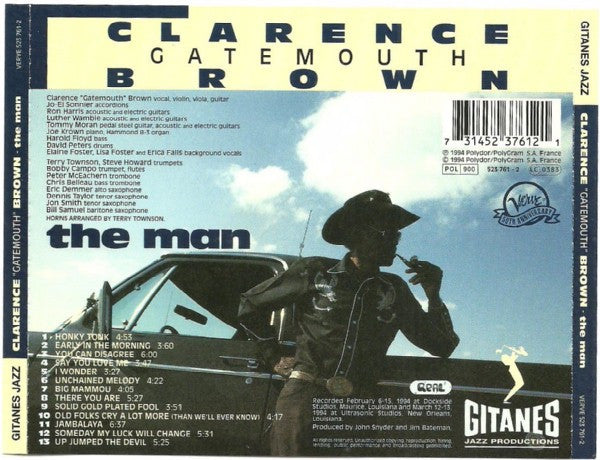 Clarence "Gatemouth" Brown : The Man (CD, Album)