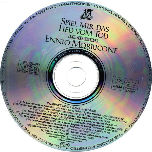 Ennio Morricone : Spiel Mir Das Lied Vom Tod - The Very Best Of (2xCD, Comp)