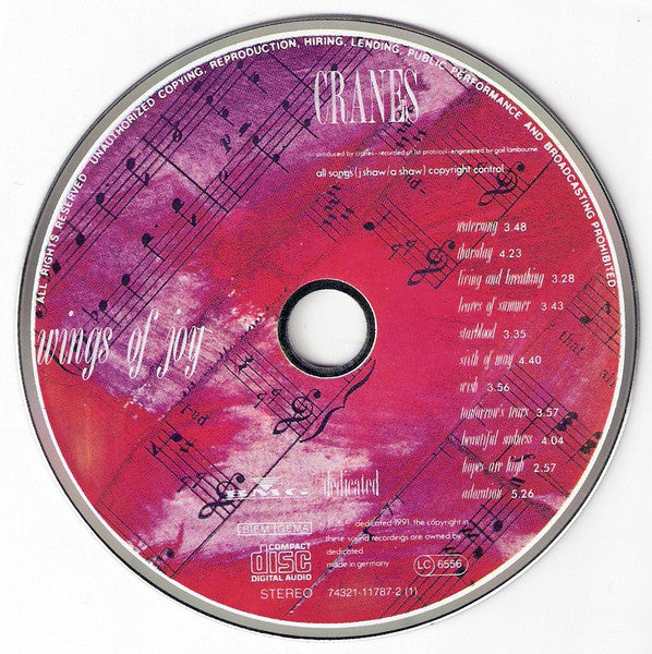 Cranes : Wings Of Joy + Self Non Self (CD, Album, RE + CD, Album, RE + Comp, Ltd)