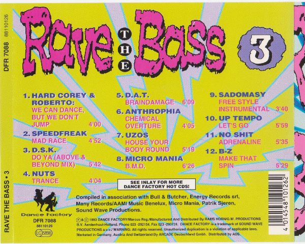 Various : Rave The Bass 3 (CD, Comp)