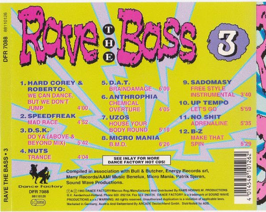 Various : Rave The Bass 3 (CD, Comp)