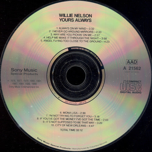 Willie Nelson : Yours Always (CD, Comp)