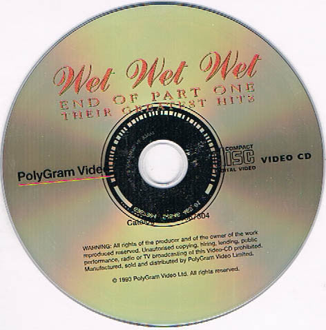 Wet Wet Wet : End Of Part One - Their Greatest Hits (VCD, Comp)