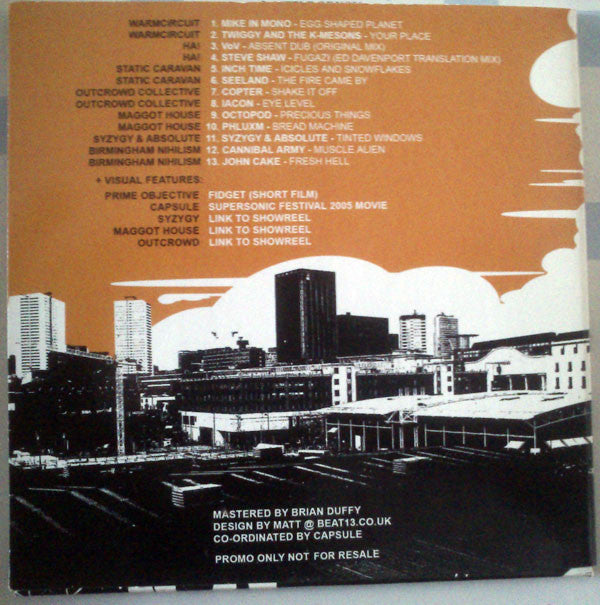 Various : Capsule Presents Supersonic Treats From The City Of Birmingham  (CD, Comp, Enh, Promo)