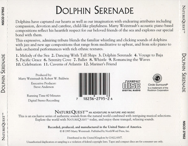 Marty Weintraub : Dolphin Serenade (CD, Album)