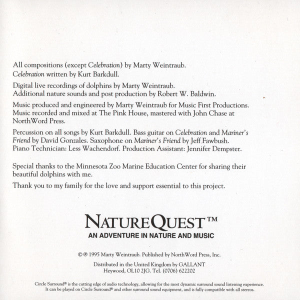 Marty Weintraub : Dolphin Serenade (CD, Album)