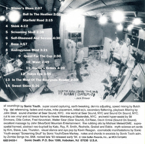 Sonic Youth : Experimental Jet Set, Trash And No Star (CD, Album)