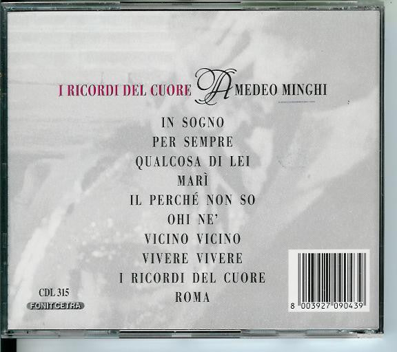 Amedeo Minghi : I Ricordi Del Cuore (CD, Album)