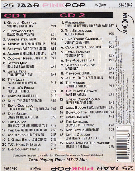 Various : 25 Jaar Pinkpop (2xCD, Comp)